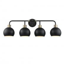  22534 BKAG-BK - Indigo Vanity Lighting Black/Antique Gold